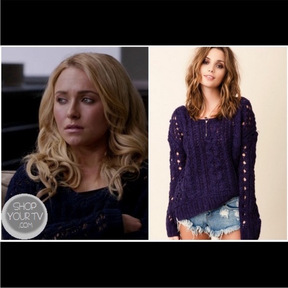 Free People Sweaters - •Free People• Maribel Purple Chunky Knit Sweater